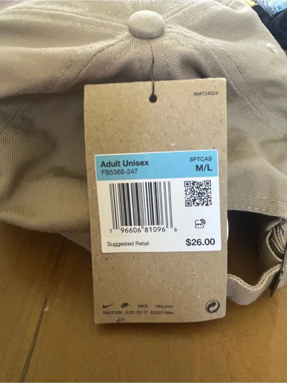 NWT Nike Club Unstructured Futura Wash Cap